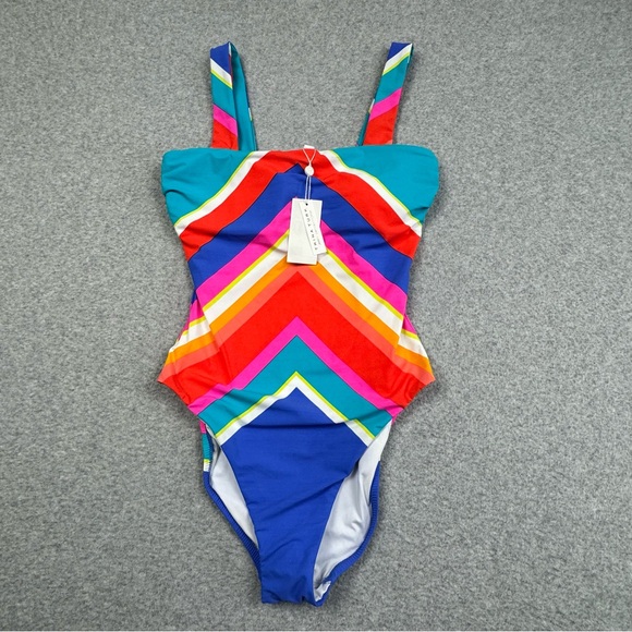 Trina Turk | Swim | Trina Turk Sunset Chevron One Piece Swimsuit Womens ...